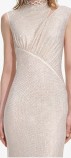 CHAMPAGNE RHINESTONE CUT OUT MAXI DRESS Self-portrait PF25-916X-CH-CHAMPAGNE