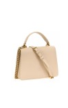 GEANTĂ LOVE ONE TOP HANDLE MINI LIGHT PIELE DE VIȚEL PINKO 100071-A0F1-C50Q