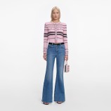 PINK STRIPE CARDIGAN Self-portrait SS26-056C-P-PINK