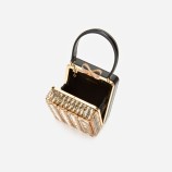 GEANTĂ CU CRISTALE Self-portrait RS26-302A-GD-GOLD