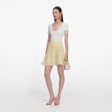 FUSTĂ SCURTĂ TRICOTATĂ Self-portrait SS26-049SK-Y-YELLOW