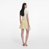 FUSTĂ SCURTĂ TRICOTATĂ Self-portrait SS26-049SK-Y-YELLOW