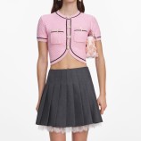 CARDIGAN TRICOTAT Self-portrait PF26-064C-P-PINK