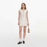 CREAM SLEEVELESS BOUCLE MINI DRESS Self-portrait PF26-005S-C-CREAM