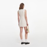 CREAM SLEEVELESS BOUCLE MINI DRESS Self-portrait PF26-005S-C-CREAM