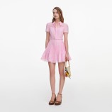 ROCHIE SCURTĂ BRODATĂ Self-portrait PF26-022S-P-PINK