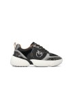 ALBA 03 - CALF LEATHER/MESH/PRINTED CALF BLACK PINKO SS0211-P181-Z99