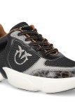 ALBA 03 - CALF LEATHER/MESH/PRINTED CALF BLACK PINKO SS0211-P181-Z99
