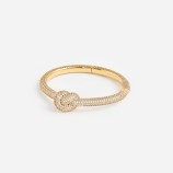 GOLD CRYSTAL KNOT BRACELET Self-portrait AW26-614B-GD-GOLD