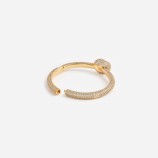 GOLD CRYSTAL KNOT BRACELET Self-portrait AW26-614B-GD-GOLD