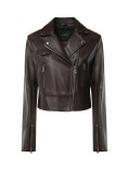 NEW SENSIBILE LEATHER JACKET PINKO 106247-A3EB-L72