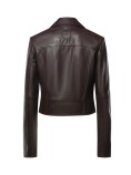 NEW SENSIBILE LEATHER JACKET PINKO 106247-A3EB-L72