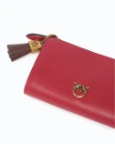 PORTOFEL MULTIFUNCȚIONAL CU PANDANTIV DECORATIV PIELE DE VIȚEL PINKO 107089-A0F1-R59Q