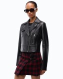 NEW SENSIBILE LEATHER JACKET PINKO 106247-A3EB-Z99