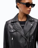 NEW SENSIBILE LEATHER JACKET PINKO 106247-A3EB-Z99