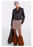 NEW SENSIBILE LEATHER JACKET PINKO 106247-A3EB-L72