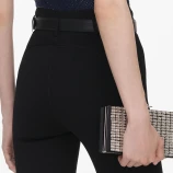 BLACK PANEL KNIT LEGGINGS Self-portrait SC26-175P-B-BLACK