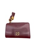 PORTOFEL MINI+PANDANTIV DECORATIV PIELE DE VIȚEL PINKO 107090-A0F1-L88Q