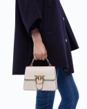 GEANTĂ LOVE ONE TOP HANDLE MINI LIGHT PIELE DE VIȚEL PINKO 100071-A0F1-Z14Q