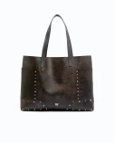 TOTE BAG STUDS PATCH CLOUD LEATHER PINKO 107650-A3MA-L64Y
